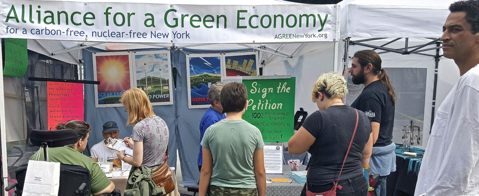 Alliance for a Green Economy table for taking action